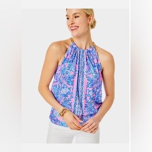 Lilly Pulitzer chain multicolor vacation top